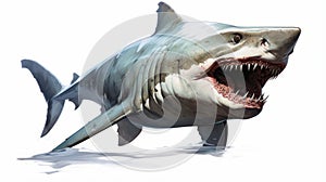 Glorious Concept Art Of Shark By Mike Mignola photo