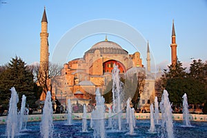 The glorious museum of Hagia Sophia in modern Istanbul