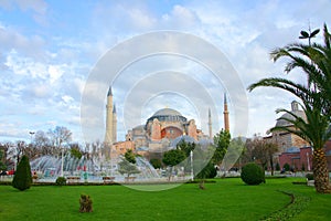 The glorious museum of Hagia Sophia in modern Istanbul