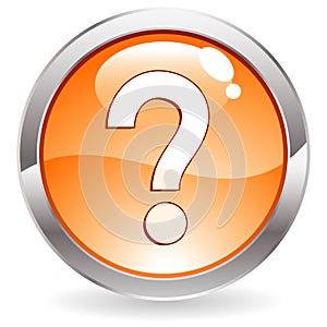 Gloss Button with question mark