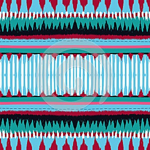 Gloss Tribal Vector Seamless Pattern. Ocean