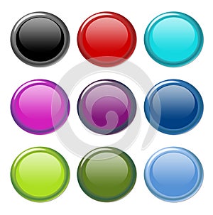 Glossy aqua buttons