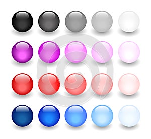 Glossy balls collection photo