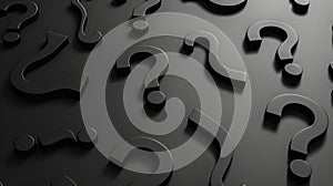 The black question marks.AI generated image