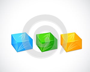 Glossy blank web internet button