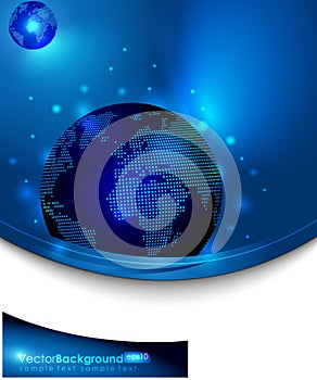 Glossy Blue Globe