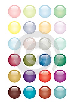 Glossy Button Set