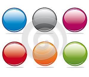 Glossy buttons