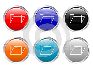 Glossy buttons folder