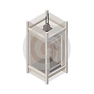 Glossy Cabin Lift Composition