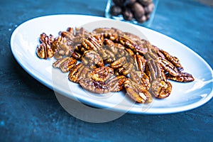 Glossy Candied Pecans