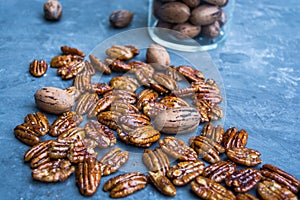 Glossy Candied Pecans