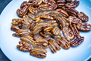 Glossy Candied Pecans