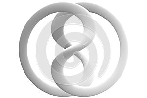 Glossy Ceramic Infinity Sign