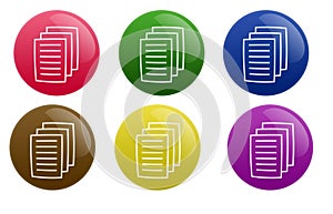 Glossy Document Button