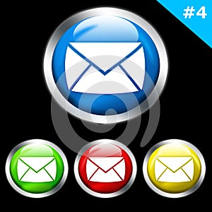 Glossy e-mail buttons