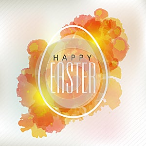 Glossy Egg for Happy Easter celebration.