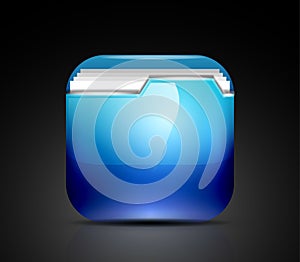 Glossy folder icon