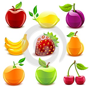 Glossy fruit set