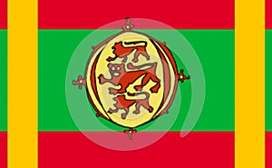 Glossy glass Alternate Flag of The Bulgarian Empire