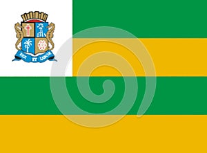 Glossy glass Flag of Aracaju, Sergipe
