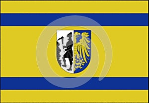 Glossy glass Flag of the Bytom