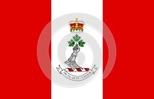 Glossy glass flag of the Canadian Navy Board
