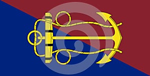 Glossy glass flag of the Canadian Navy Board photo