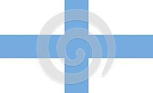 Glossy glass flag of the e Nacionalismo, Argentinian movement