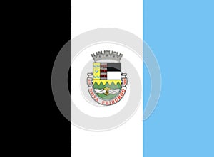 Glossy glass flag of Nova Friburgo