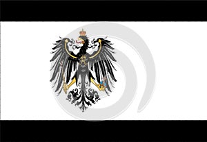 Glossy glass Flag of Prussia