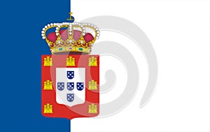 Glossy glass Flag of Queen Maria II 1830