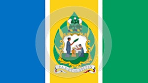Glossy glass Flag of Saint Vincent and the Grenadines from 1979 to 1985