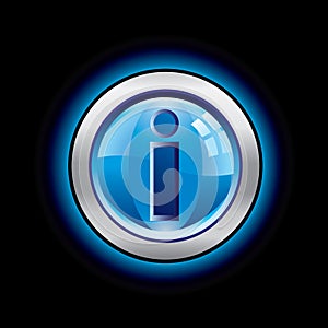 Glossy info button