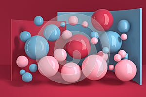 Glossy massy flying spheres