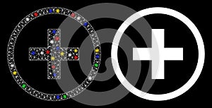 Flare Mesh Carcass Add Icon with Light Spots