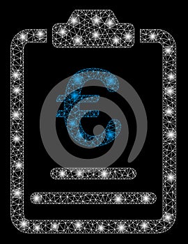 Glossy Mesh 2D Euro Prices with Flare Spots