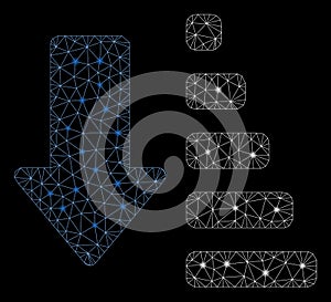 Glossy Mesh 2D Sort Down with Flash Spots