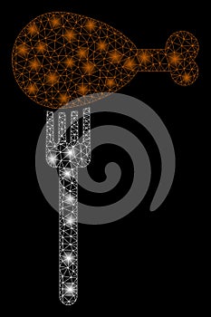 Flare Mesh 2D Fork with Flare Spots