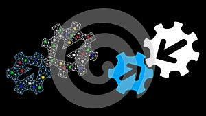 Flare Mesh Carcass Integration Icon with Flare Spots