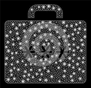 Glossy Mesh Network Cipher Case with Flash Spots