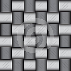 Glossy metalic mosaic pattern