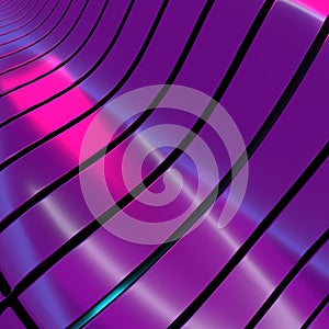 Glossy metallic wavy abstract deep color background,
