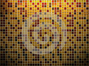 Glossy mosaic ceramic tiles