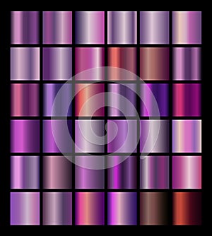 Glossy neon shiny metallic gradient colorful illustration