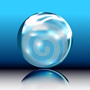 Glossy orb button