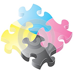 Glossy Puzzle Pieces
