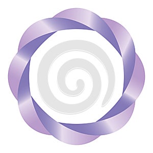 Glossy radial curvy fond with space for text in blank glowing white center. blurry creative art design. Gel fluid lavender color