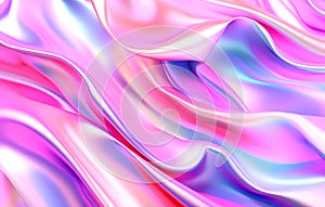 Glossy Rainbow silk background - GenerativeAI