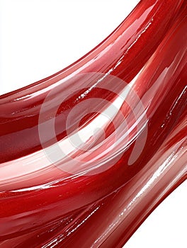 Glossy red liquid texture background.
